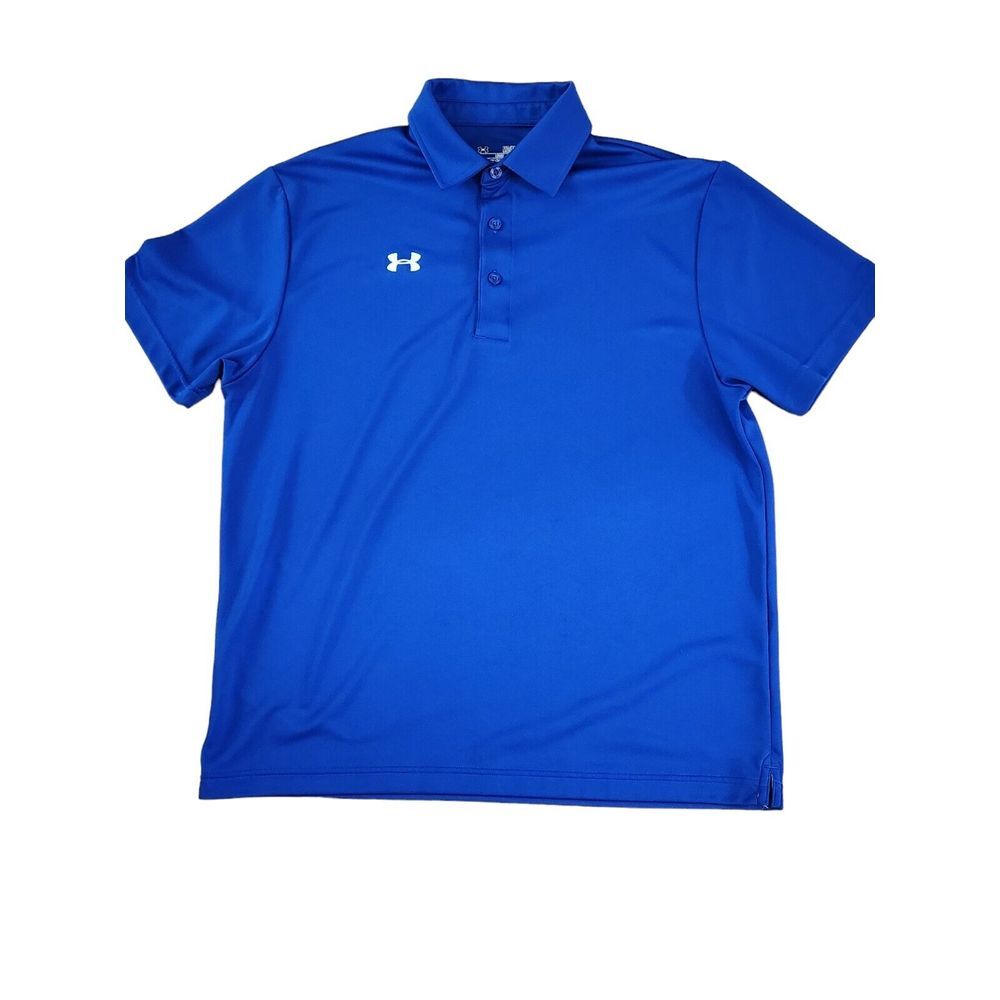 Under Armour Heatgear Loose Fit Polo Size Medium Short Sleeve